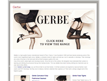 Tablet Screenshot of gerbe.co.uk