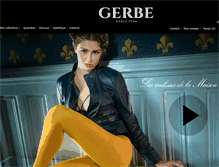 Tablet Screenshot of gerbe.com